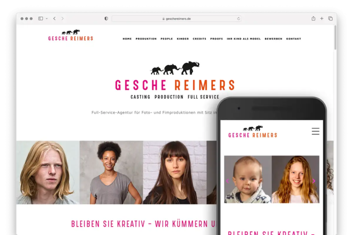 Castinagentur Gesche Reimers Website